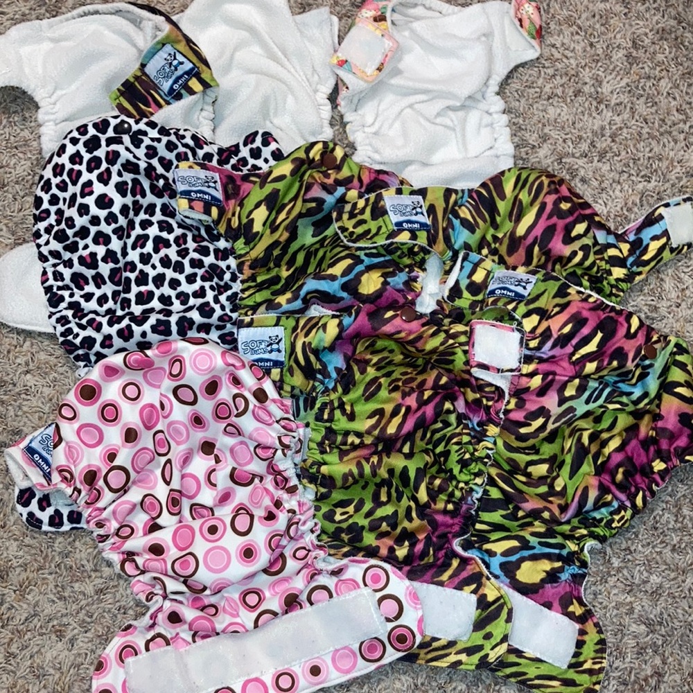 Bundle of Soft Bum Omni Velcro Cloth Diapers